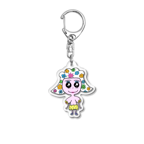 はなちちちゃん　おめかしver. Acrylic Key Chain