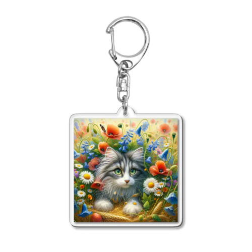 猫ちゃん Acrylic Key Chain