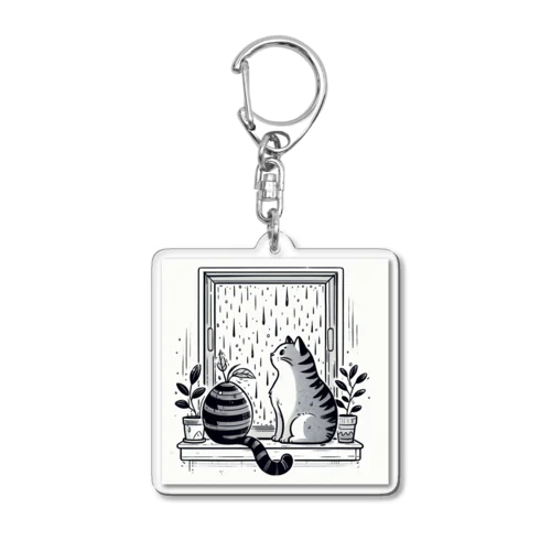 猫 Acrylic Key Chain