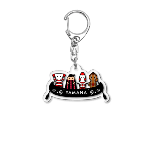 yamana族(モノクロver.) Acrylic Key Chain