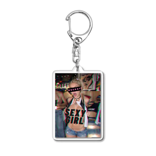 アメリカンパリピセクシーガール Acrylic Key Chain