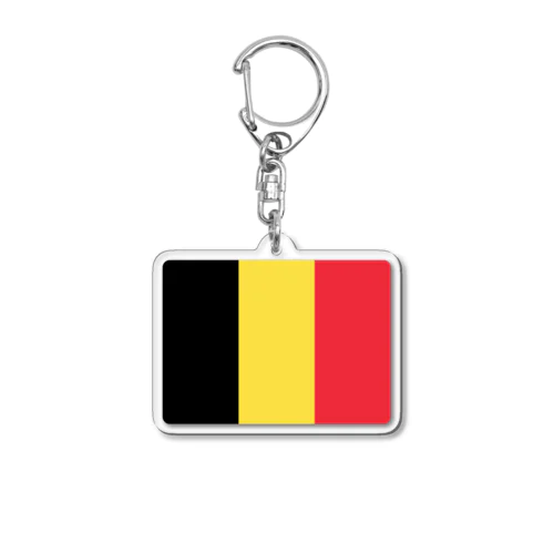 ベルギーの国旗 Acrylic Key Chain