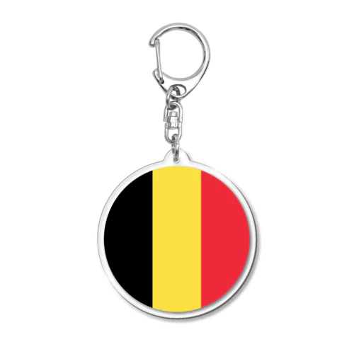 ベルギーの国旗 Acrylic Key Chain