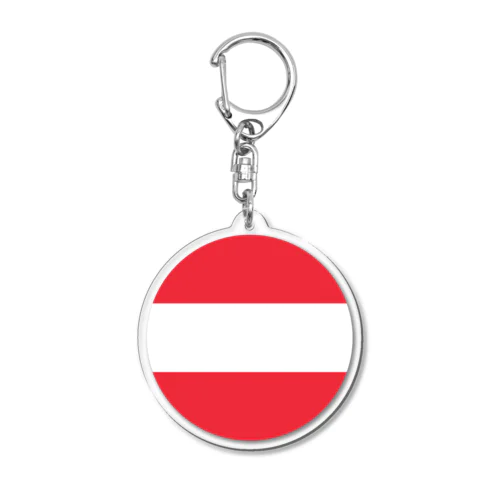 オーストリアの国旗 Acrylic Key Chain