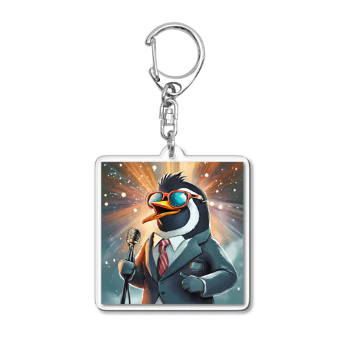 ロックスターなペンギン Acrylic Key Chain