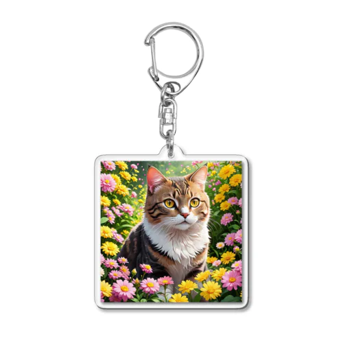 冒険猫 Acrylic Key Chain