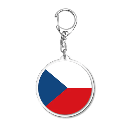 チェコの国旗 Acrylic Key Chain