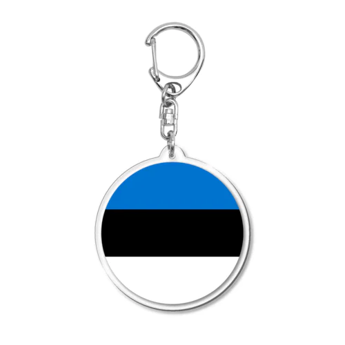 エストニアの国旗 Acrylic Key Chain
