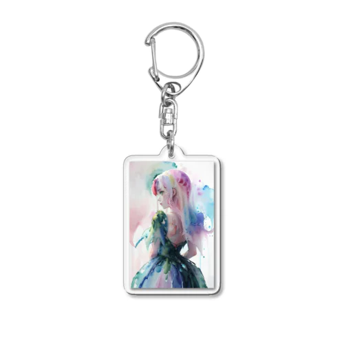 Grass Acrylic Key Chain