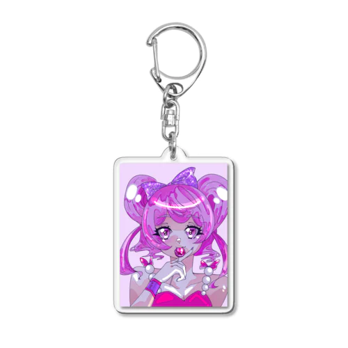 ゆめかわ♡いちごあめ♡ Acrylic Key Chain