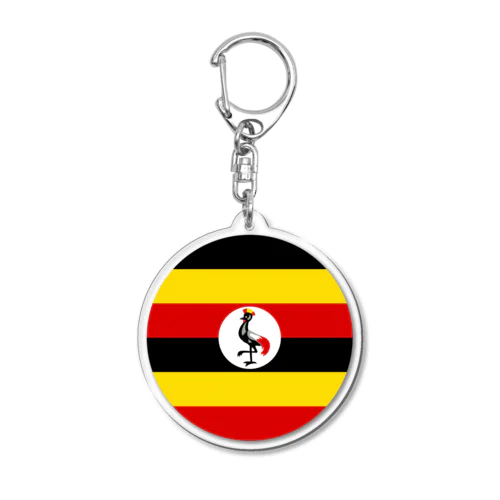 ウガンダの国旗 アクリルキーホルダー