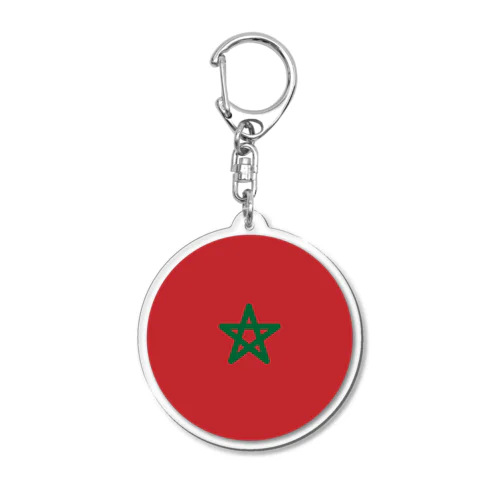 モロッコの国旗 Acrylic Key Chain