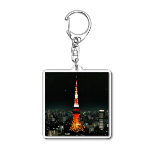 夜景～大都会・東京の夜～ Acrylic Key Chain