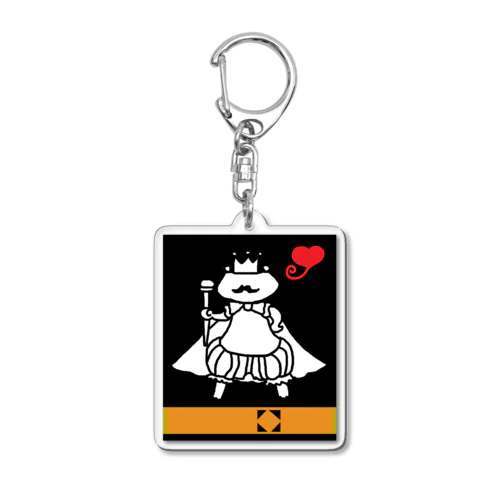 ハッピー　フロッグ　キング　💖 Acrylic Key Chain