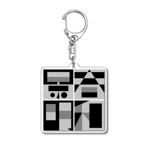 春和景明（モノクロ版） Acrylic Key Chain