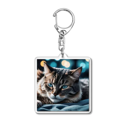 凛々しいねこ Acrylic Key Chain