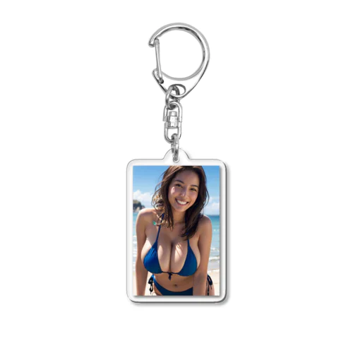 水着美女 Acrylic Key Chain