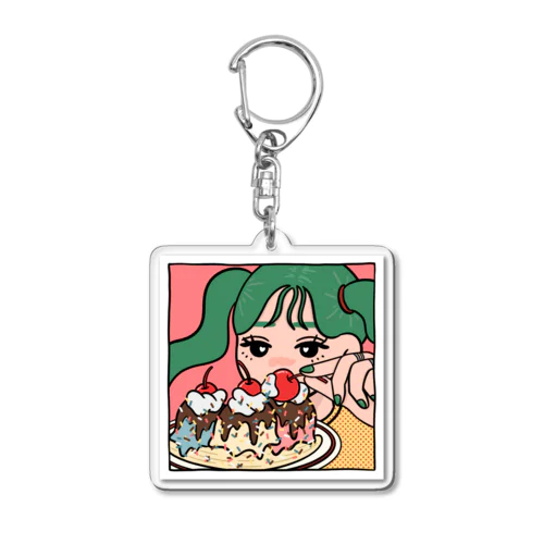 さくらんぼ泥棒🍒 Acrylic Key Chain