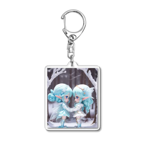 いつも一緒だよ　氷の妖精たち Acrylic Key Chain