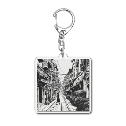 old style Acrylic Key Chain