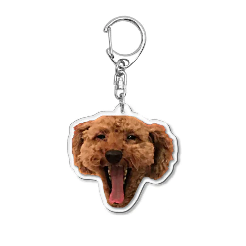 犬のフリをした唐揚げ Acrylic Key Chain