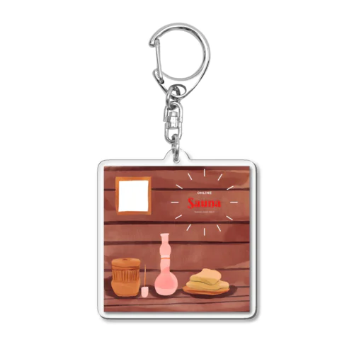 Attaka Sauna Acrylic Key Chain