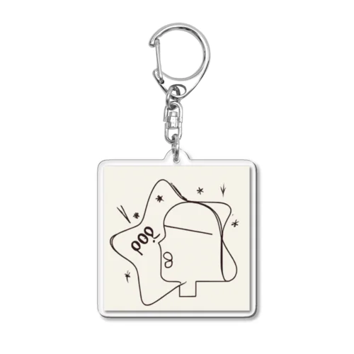 pop girl Acrylic Key Chain