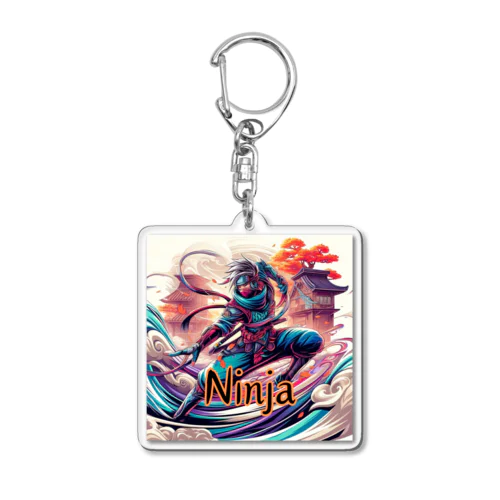 Japanese Ninja Acrylic Key Chain