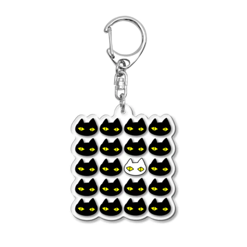 黒猫ボディーガード 001 Acrylic Key Chain