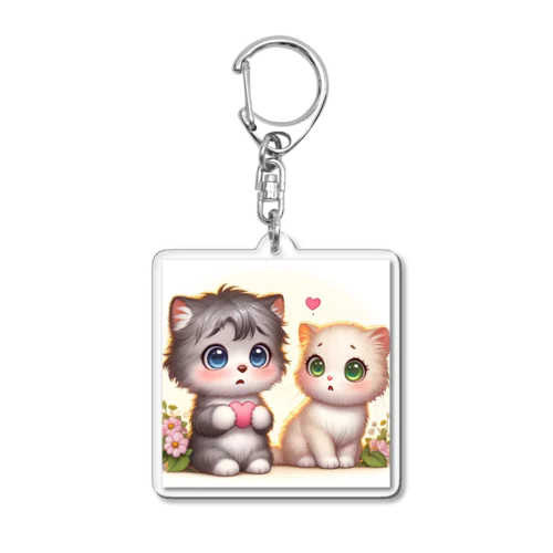 子猫の告白 Acrylic Key Chain