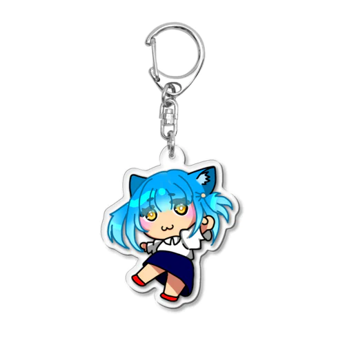 ケモ耳シリーズ あおねこちゃん Acrylic Key Chain