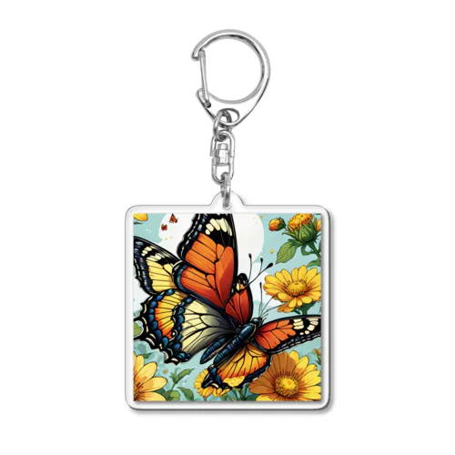 美しき蝶の舞 Acrylic Key Chain