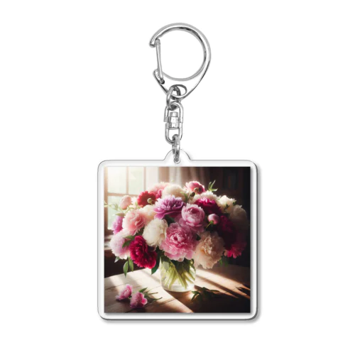 4月24日の誕生花　シャクヤク Acrylic Key Chain