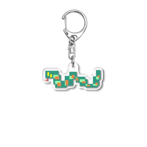 squareスネークくん Acrylic Key Chain