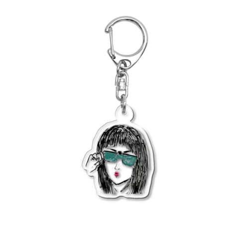 クリップオンガール Acrylic Key Chain