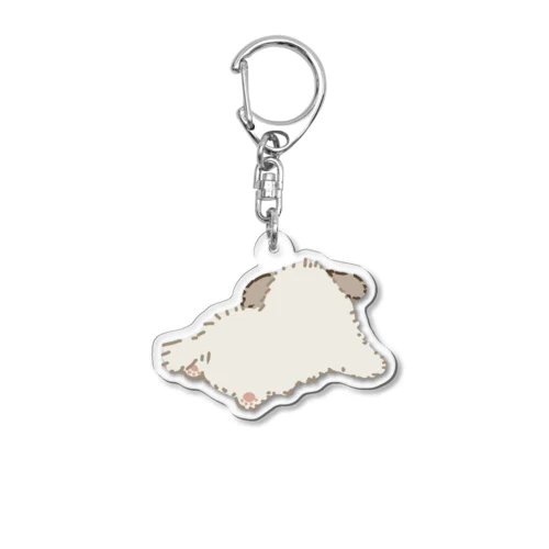 ふわんわんパピー（おけつ） Acrylic Key Chain