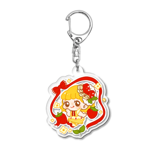 ショートケーキの女の子 Acrylic Key Chain