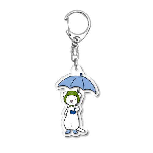 雨のお散歩アクキー Acrylic Key Chain