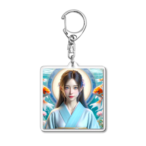 巫女さん① Acrylic Key Chain