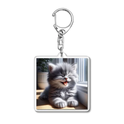 あかんべにゃんこNo.4 Acrylic Key Chain
