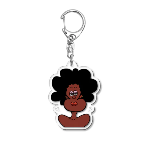 BlackWoman Acrylic Key Chain