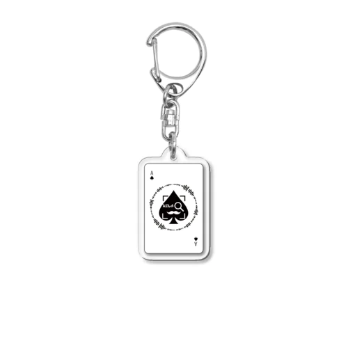 Ace of Spades（白バック） Acrylic Key Chain