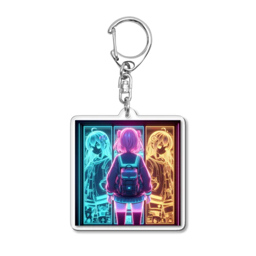 双子の意思を継ぐ女の子 Acrylic Key Chain