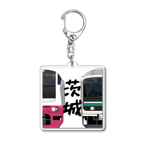 茨城の列車No.2_E653系 / E501系 Acrylic Key Chain