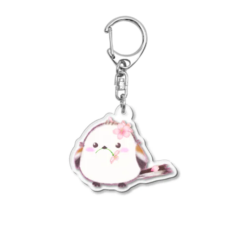 【シマエナガ】 桜 ver.🌸 Acrylic Key Chain