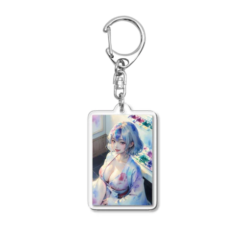 着物女子ハルカ Acrylic Key Chain