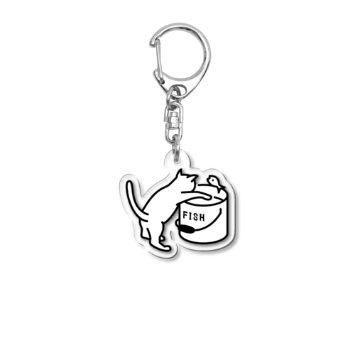 Naughty Kitten　いたずら子猫 Acrylic Key Chain