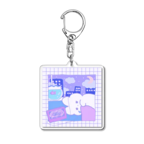 えもい時間を過ごすむにちゃん。 Acrylic Key Chain