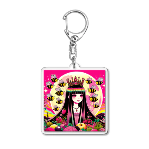 🐝ピンクムーンとミツバチと〈III女帝〉👸🏻 Acrylic Key Chain