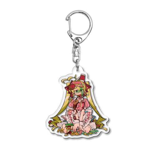 頑張るアタリちゃん Acrylic Key Chain